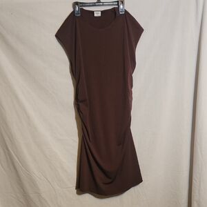Abercrombie & Fitch Midi Dress in Plum